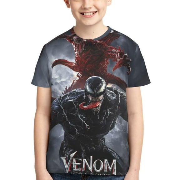 Venom Boys Girls T-Shirt 3d Print Graphic Short Sleeve Tee Shirt Tops For Kids Teens
