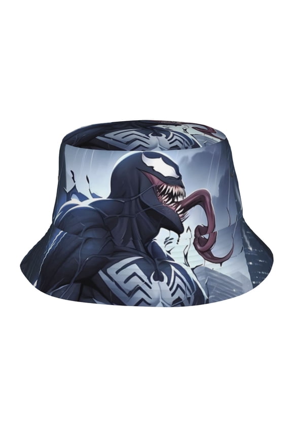 Venom Bucket Hat Beach Sun Hat For Women Men, Beach Caps Reversible Lightweight Outdoor Cap For Beach Travel Headwear