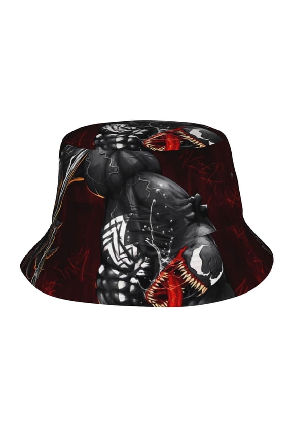 Venom Bucket Hat Beach Sun Hat For Women Men, Beach Caps Reversible Lightweight Outdoor Cap For Beach Travel Headwear