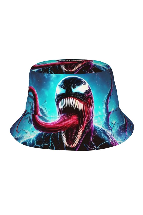 Venom Bucket Hat Beach Sun Hat For Women Men, Beach Caps Reversible Lightweight Outdoor Cap For Beach Travel Headwear