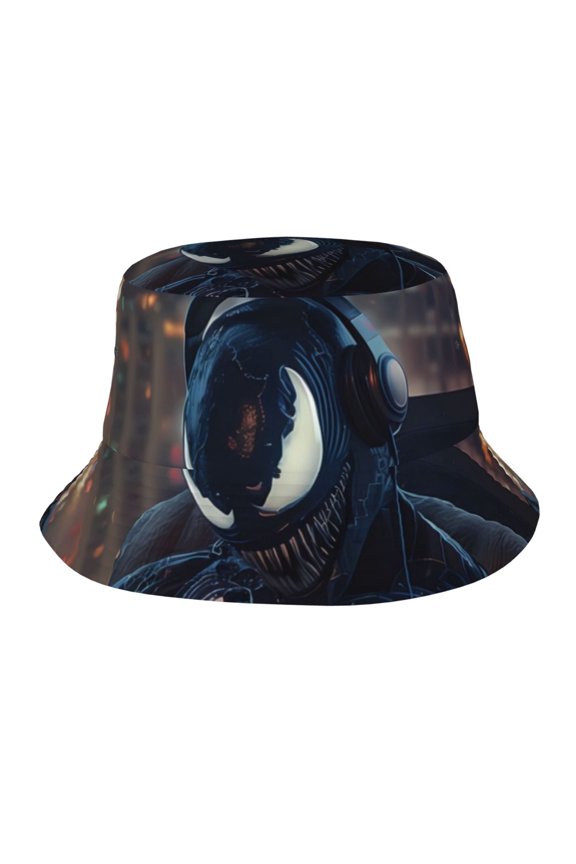 Venom Bucket Hat Beach Sun Hat For Women Men, Beach Caps Reversible Lightweight Outdoor Cap For Beach Travel Headwear