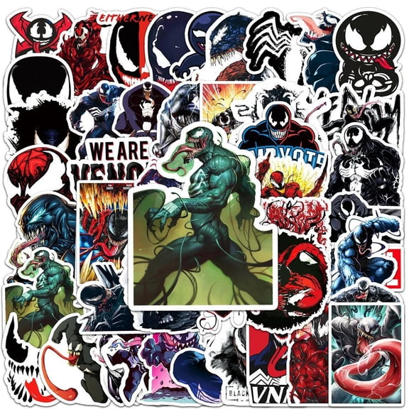 Venom Comic Book Character Themed Set of 50 Assorted Decals Sticker Set
