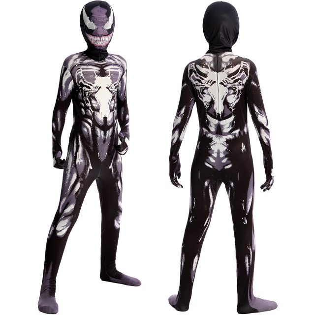 Venom Cosplay Costume for Children, Halloween Costume