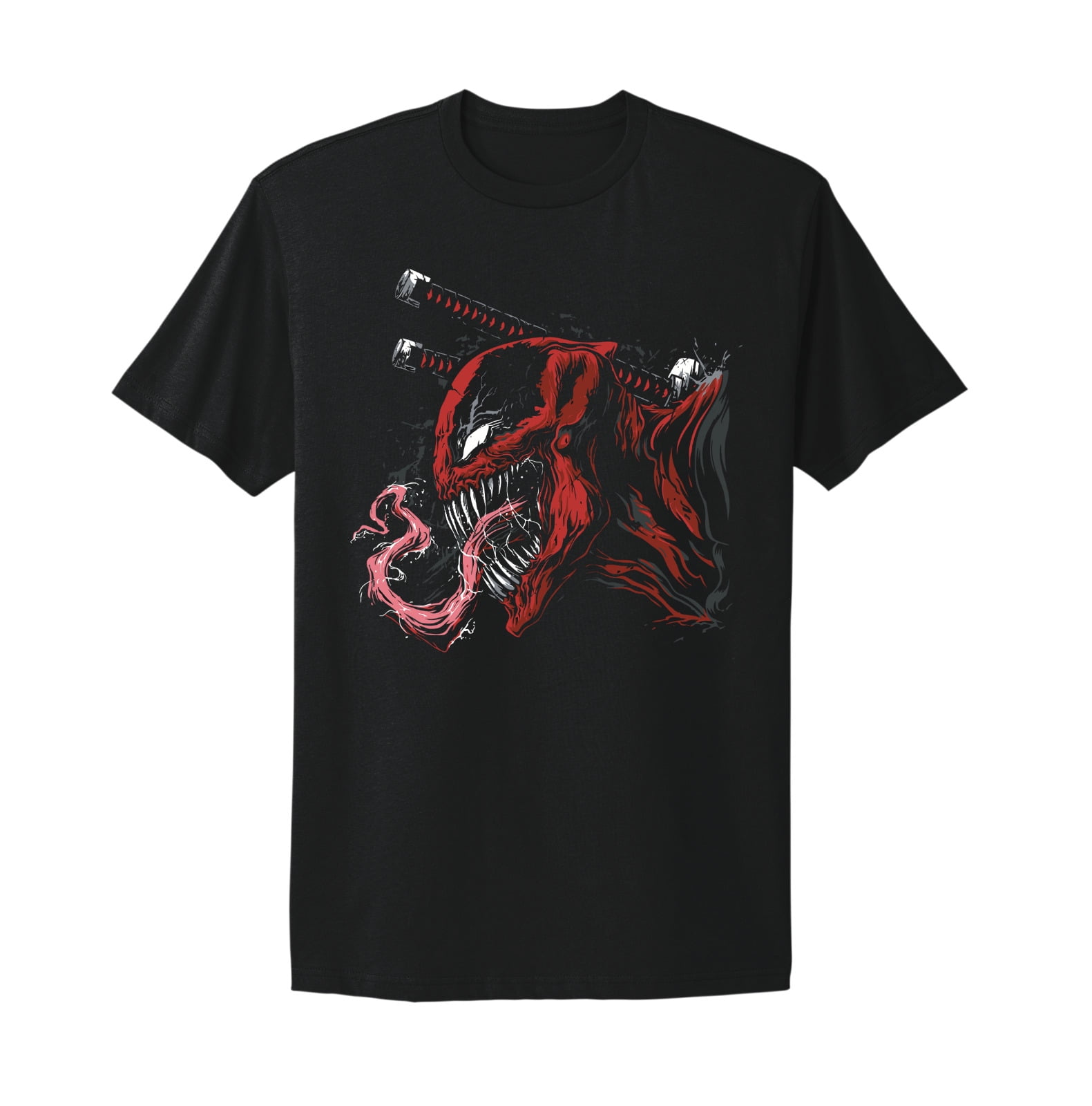 Venom Deadpool Wolverine Venompool Marvel Movie graphic design T Shirt Walmart