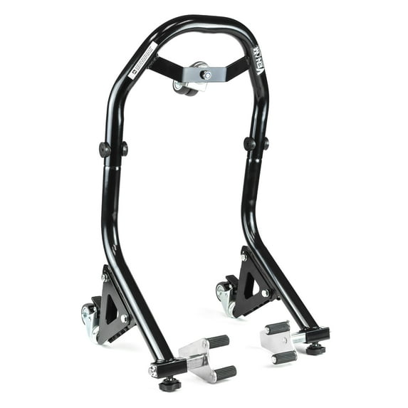 Venom Dolly Stand Front Motorcycle Wheel Lift Paddock, Fork Attachments, Black, Compatible with 1999-2022 Yamaha YZF - R6