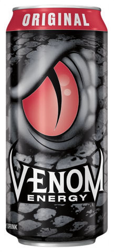 Venom Energy Drink Black Mamba 16 oz (8 Cans), 16 oz Marked cans