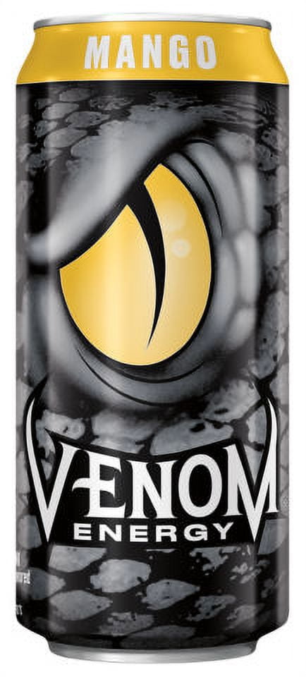 Venom Energy Drink Killer Taipan, 16 Ounce (16 Cans) Mango Killer Taipan Drink, Party Drink
