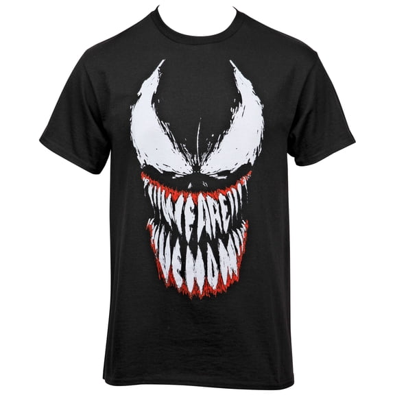Venom Face With We Are Venom Teeth T-Shirt-Medium