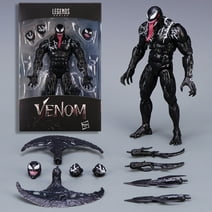 Venom Figure Model Full Body Movable Model Toy  Full Set of Jointed Hand Mask, Clothing and Accessories Replacement