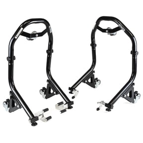 Venom Front & Rear Combo Dual Lift Stands, Black, Paddock Motorcycle Jack Dolly Stands, Compatible with 2006-2021 Suzuki GSX-R 600/750