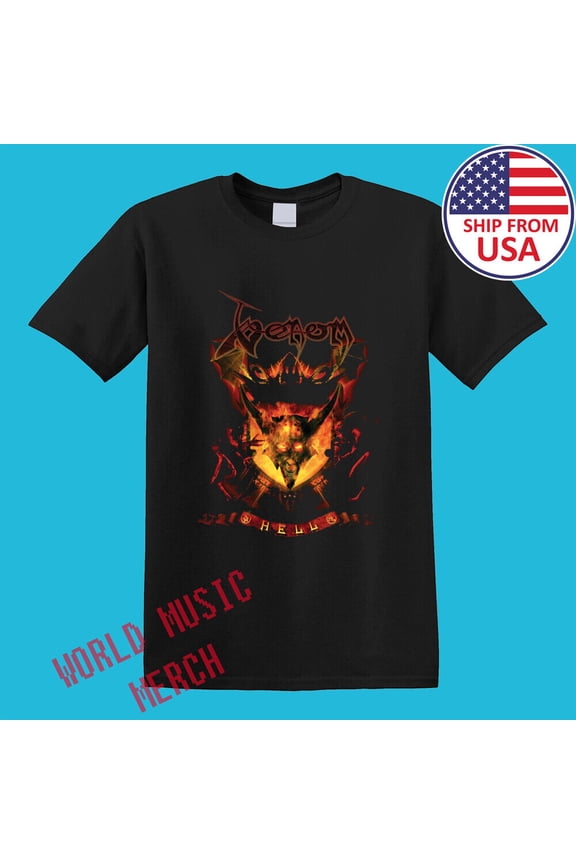 Hell Men's Black T-Shirt Size S-5XL