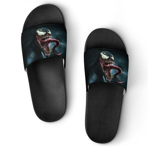 Venom Home Slippers Slide Sandals, Casual Pool Slide Outdoor, Slip-On Sandals Beach Slippers Shower Shoes for Mens Womens Boys Girls