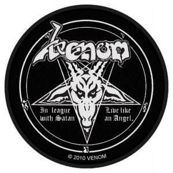 Venom In League With Satan - Woven Sew On Patch 3" Round