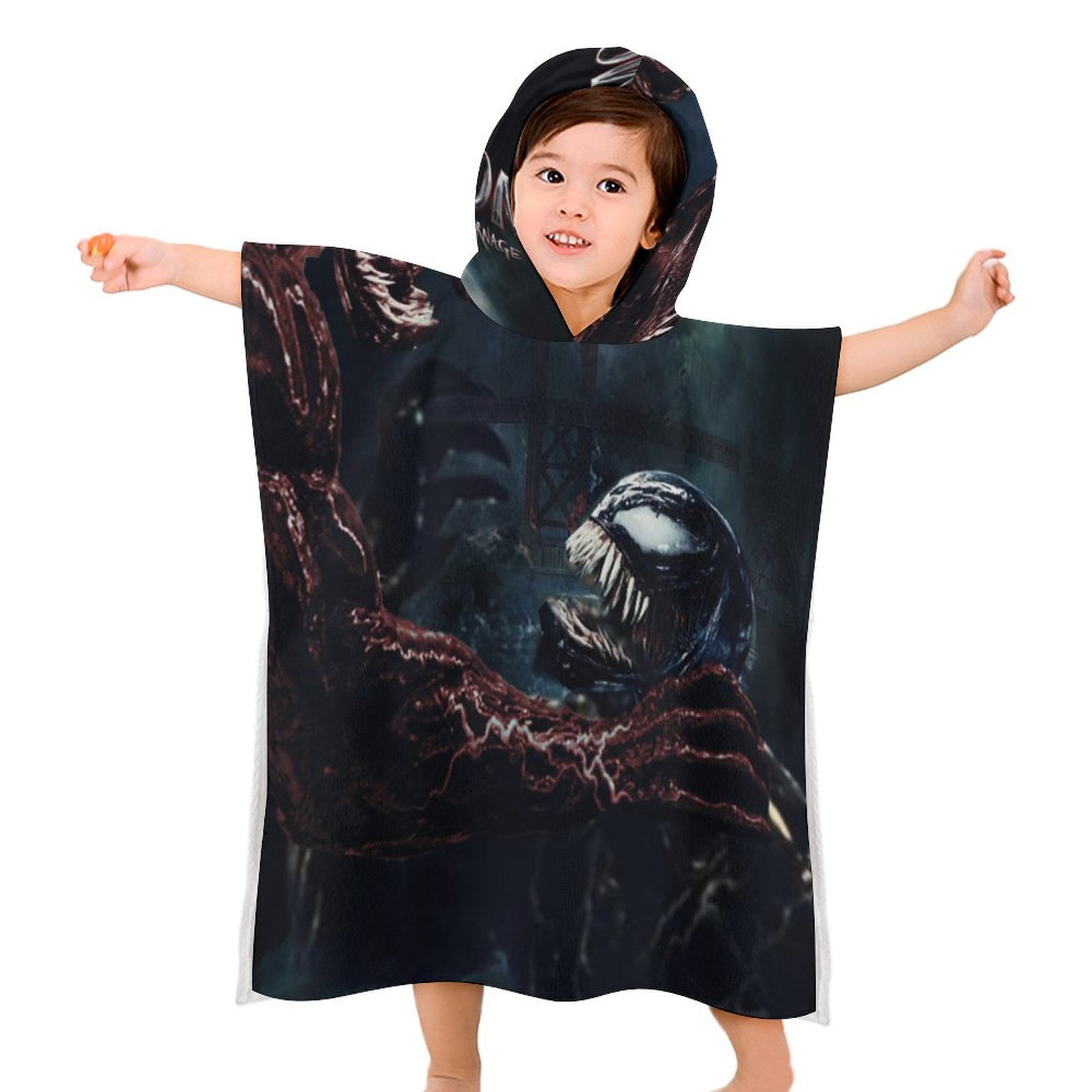 Annedroids Hooded Poncho Towels, Soft & Absorbent Microfiber Beach Towel, Swimming Pool Changing Robe Bathrobe Bath Towel