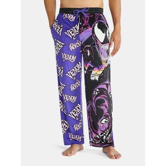 Venom Men's and Big Men's Split Leg Graphic Pants, Sizes S-2XL