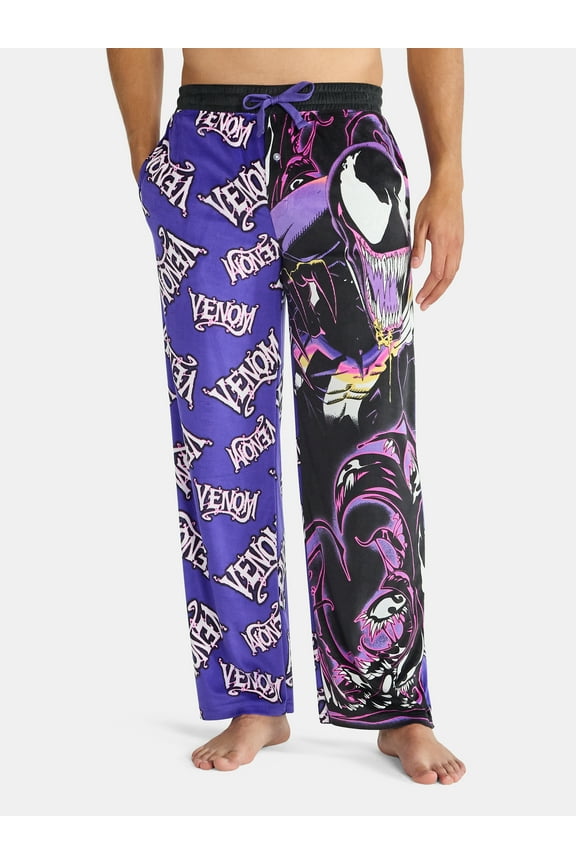 Men's and Big Men's Split Leg Graphic Pants, Sizes S-2XL