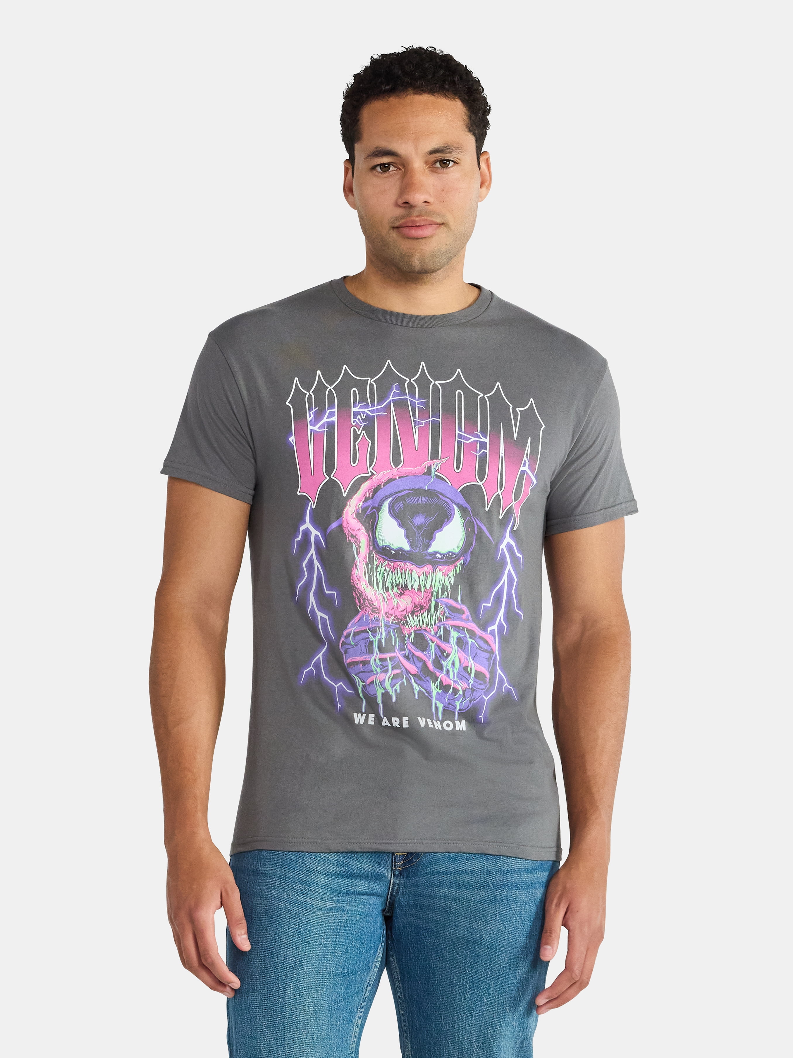 Marvel Men's Venom Graphic Print T-Shirt, Adult Sizes S-3XL