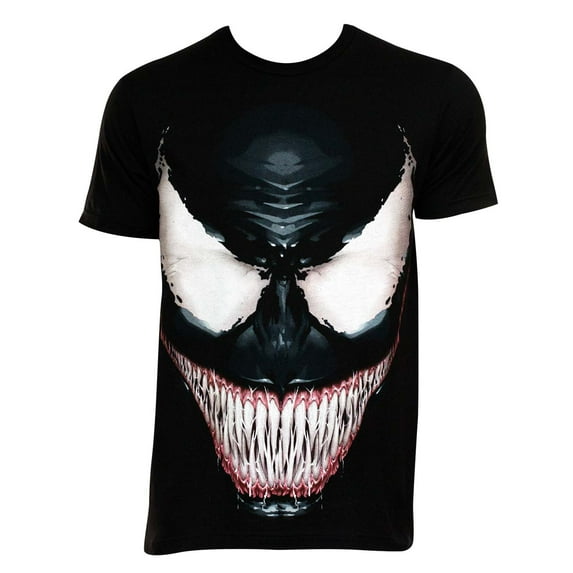 Venom Men's Black Sinister Smile T-Shirt-Medium