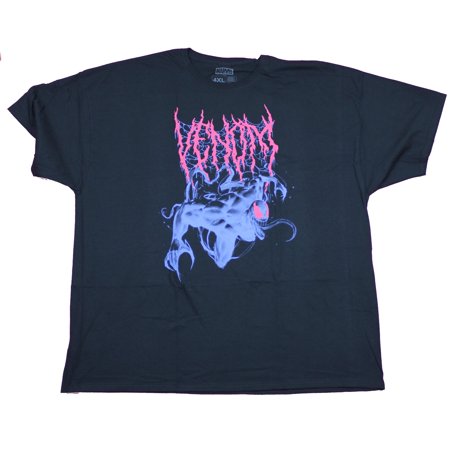 Venom Mens T-Shirt- Dangling Negative Style Image Under Name (4X-Large)