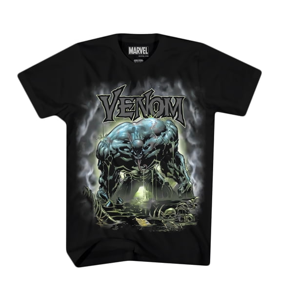 Venom Mens T-Shirt - Dripping Mad Venom Under Logo (Medium)