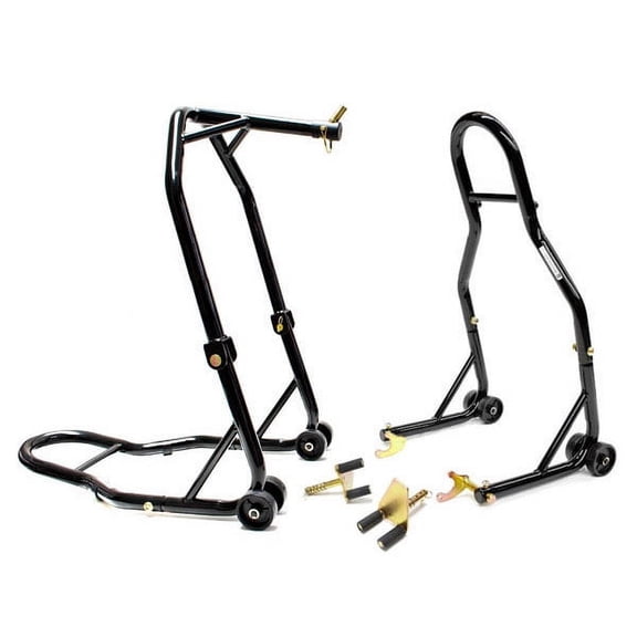Venom Motorcycle Front+Rear Headlift Dual Lift Stand Compatible with Triumph TT600/Daytona 600,675/Speed 4 (All Years)