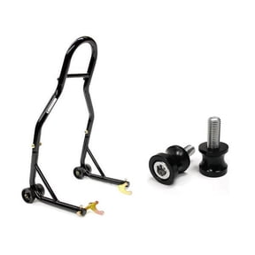 Venom Motorcycle Rear Swingarm Lift Stand - w/ Spools Compatible with Yamaha YZF1000R / YZF 1000 R / Thunderace 1997