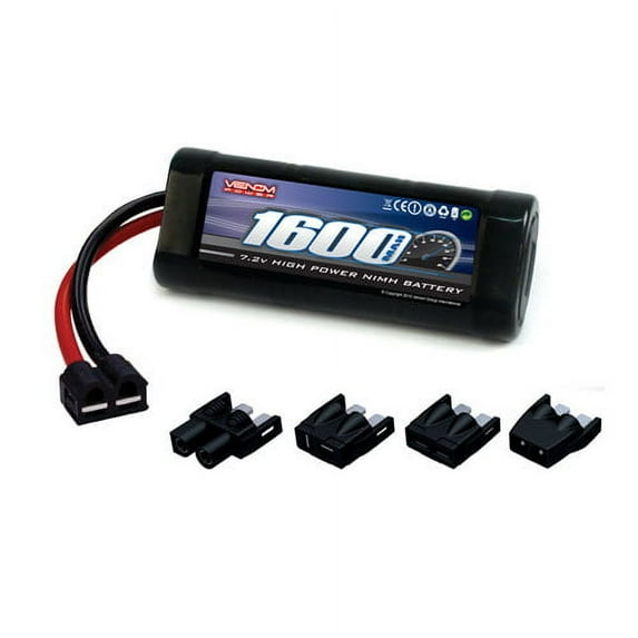Venom NiMH Battery for Traxxas Slash 4X4 1:16 7.2 1600mAh 6-Cell with Universal Plug