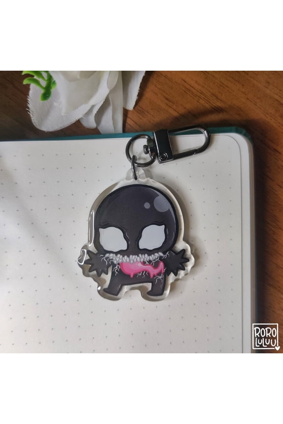 Venom OWO Double Sided Keychain // Cute Acrylic Keychain, Movie Keychain, Gift Ideas, Cute Animals (1 keychain)
