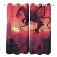 thumbnail image 1 of Venom Curtain Blackout Thermal Insulated Drapes Bedroom Perforated Curtains for Kids Room, Bedroom, Living Room 2 Panels 52"x72", 1 of 5
