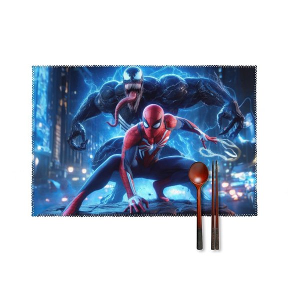 Venom Placemats Set of 4, 12x18 Inch Table Mats for Party Kitchen Dining Decoration Place Mats