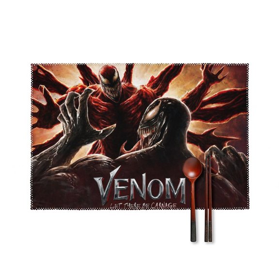 Venom Placemats Set of 4, 12x18 Inch Table Mats for Party Kitchen Dining Decoration Place Mats