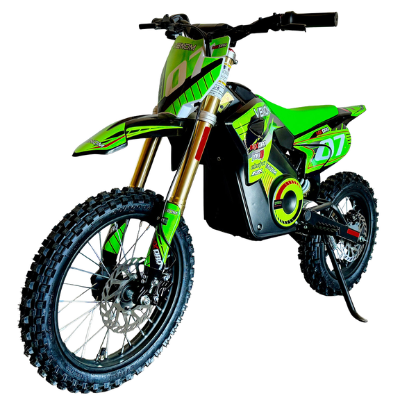 Venom 1600W Electric Dirt Bike 48V Lithium Battery, Off-Road Motorcycle for Teens