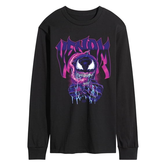 Venom - Purple - Men's Long Sleeve Graphic T-Shirt