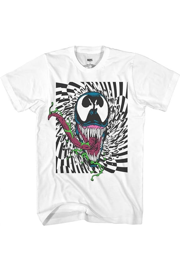 879169-medium Retro Illusion T-Shirt for Mens, White - Medium