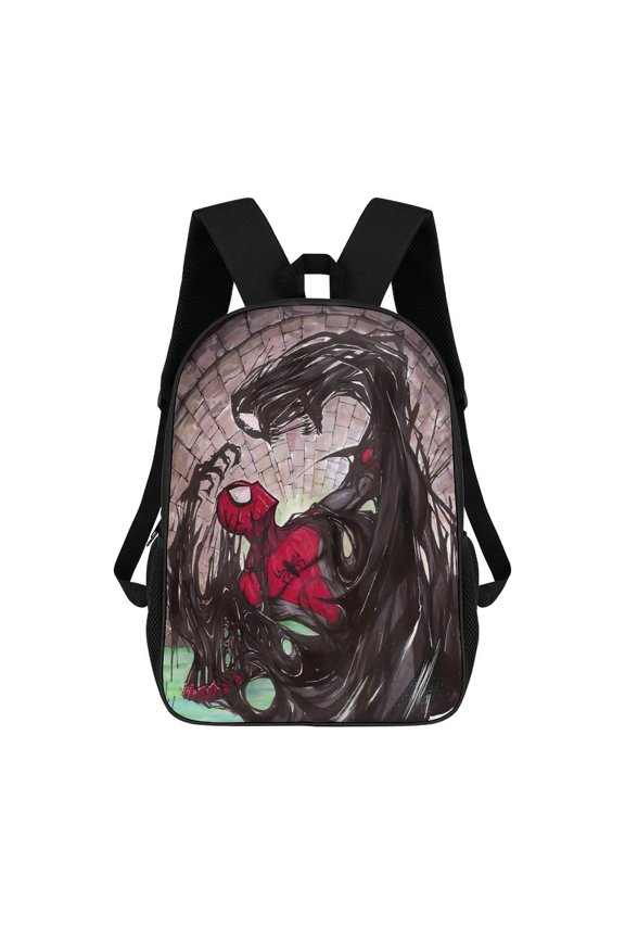 Venom Backpack, Adjustable Shoulder Straps School Bookbag, Lightweight Durable Travel Back Pack 17 Inches