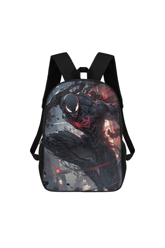 Venom Backpack, Adjustable Shoulder Straps School Bookbag, Lightweight Durable Travel Back Pack 17 Inches