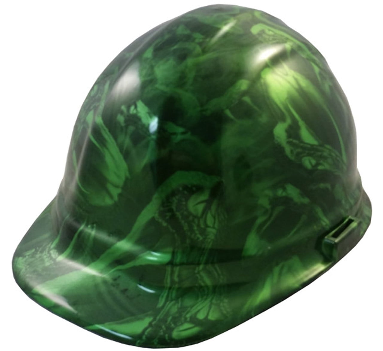 Venom Snake Green Hydro Dipped Hard Hats Cap Style with 4 Pt Suspension