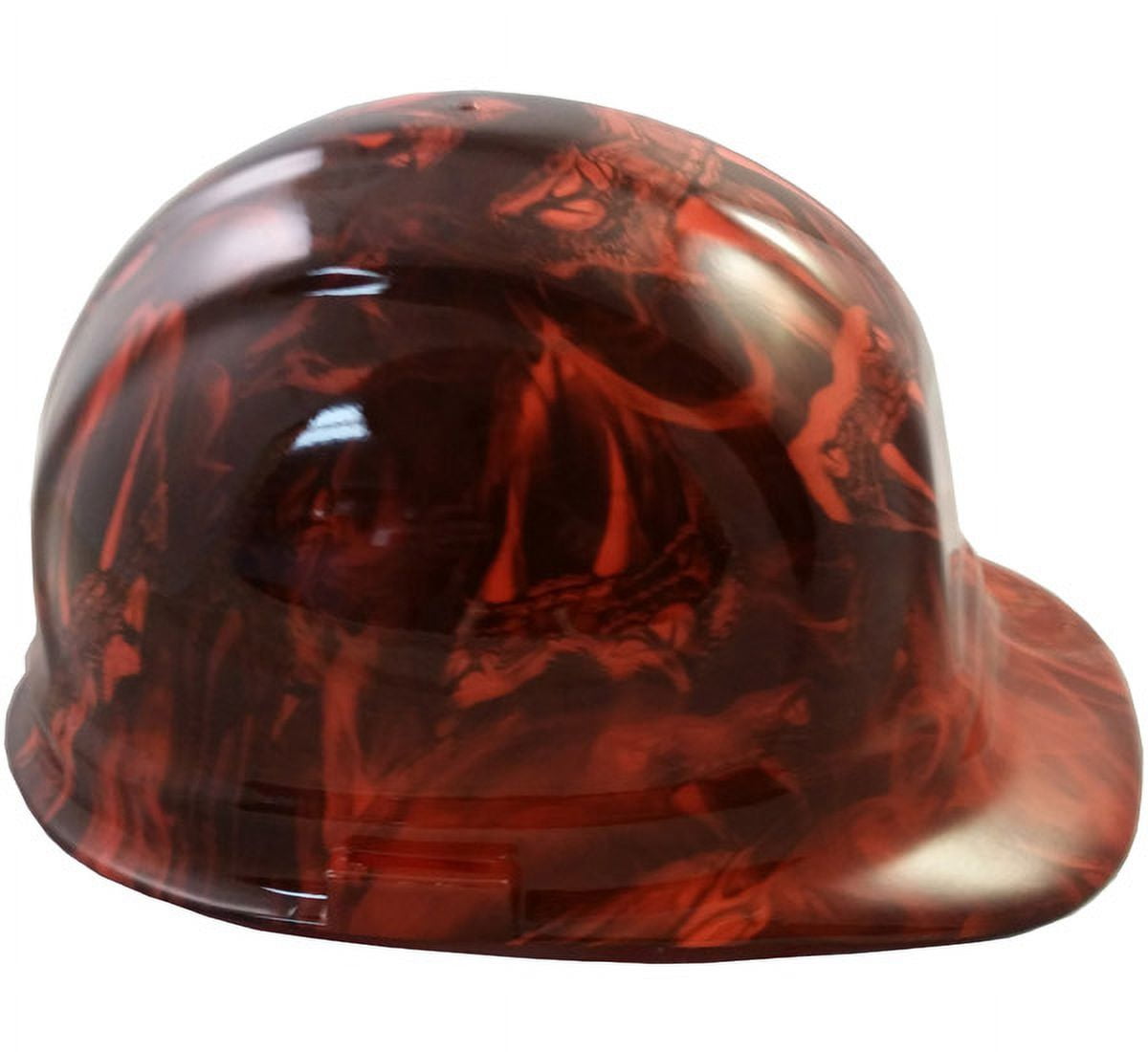 Venom Snake Orange Hydro Dipped Hard Hats Cap Style