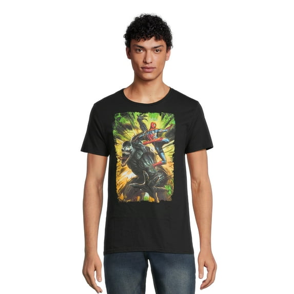 Venom & Spider-Man Mens & Big Men's Graphic Tee Shirt, Sizes S-3XL