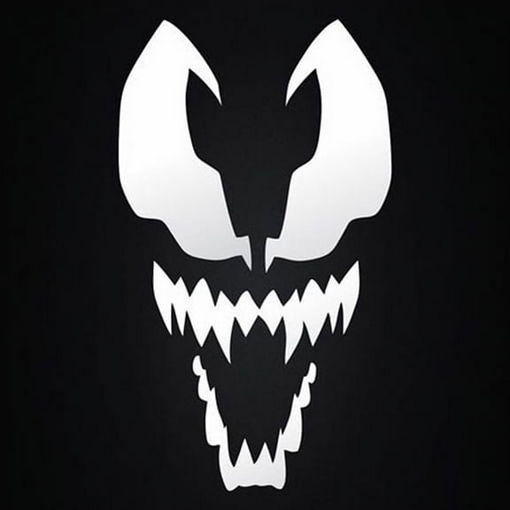 Venom Spiderman Vinyl Cut Decal With No Background | 5.5 Inch White Decal | Car Truck Van Wall Laptop Cup