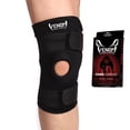 thumbnail image 1 of Venom Sports Fitness Knee Brace Support, Adjustable, Open Patella, Black, Large, 1 of 3