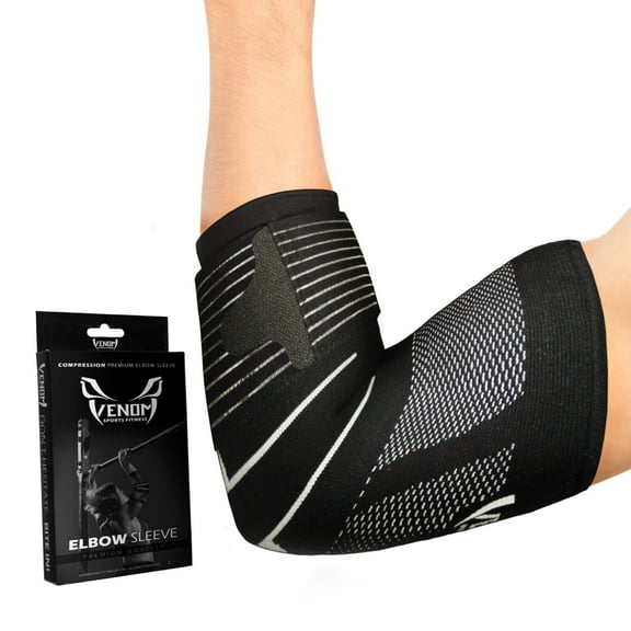 Venom Sports Fitness Strapped Elbow Support Sleeve