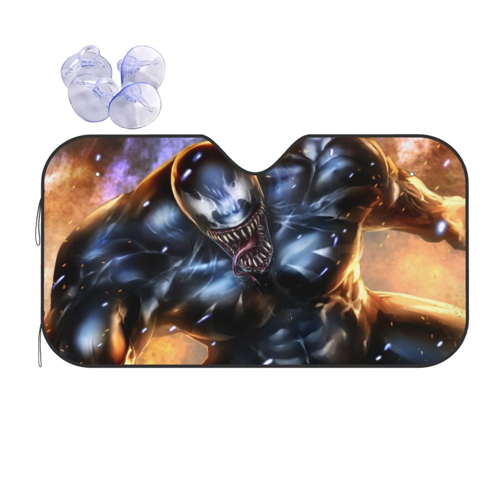 Venom Sunshade Car Windshield Cute Cartoon Sun Shade for Trucks SUV Sun
