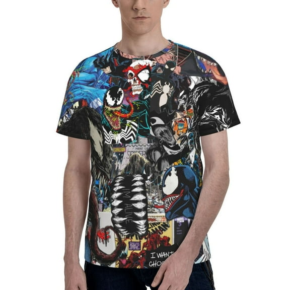 Venom T Shirt For Men Women, Graphic Print Casual Unisex Short Sleeve Summer Funny Top Tees Shirt