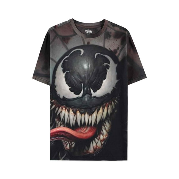 Venom T Shirt Teeth new Official Unisex Black Allover Print