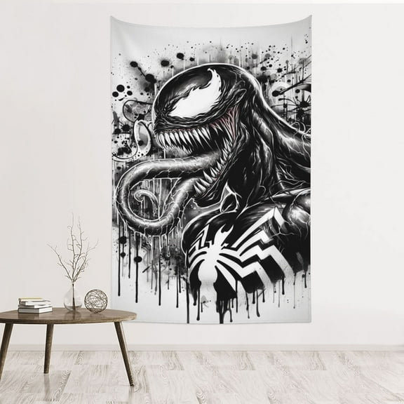 Venom Tapestry Aesthetic Wall Hanging for Living Room Bedroom Art Tapestries Poster Blanket College Dorm Home Decor 60x40 Inch