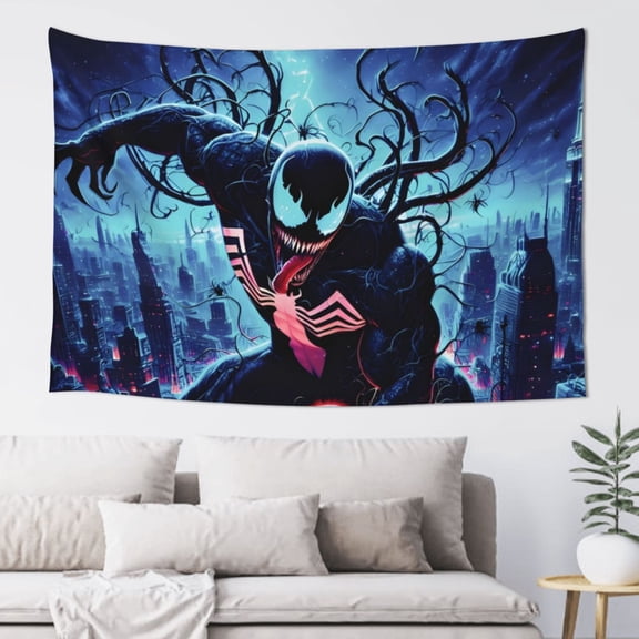 Venom Tapestry For Bedroom, Art Wall Hanging Tapestries Wall Hanging For Home Decor Beach Towel Tv Background Panels, Living Room Decor 60x40in