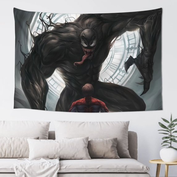 Venom Tapestry For Bedroom, Art Wall Hanging Tapestries Wall Hanging For Home Decor Beach Towel Tv Background Panels, Living Room Decor 60x40in