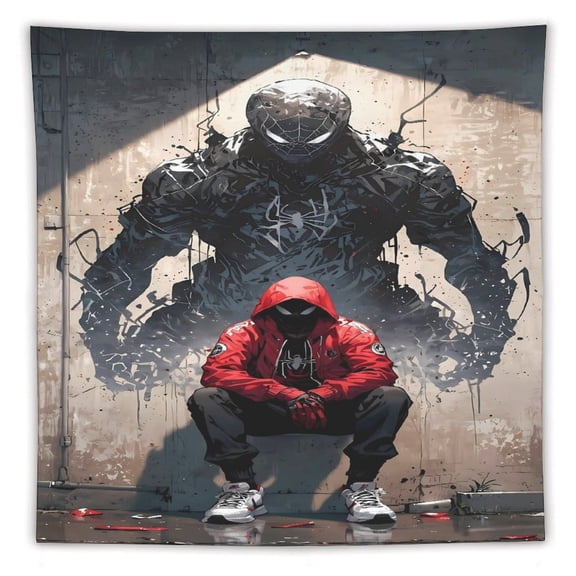 Venom Tapestry Wall Hanging, Wall Tapestry for Bedroom Aesthetic, Living Room Decor for Adults, Teens and Kids 60"x60"