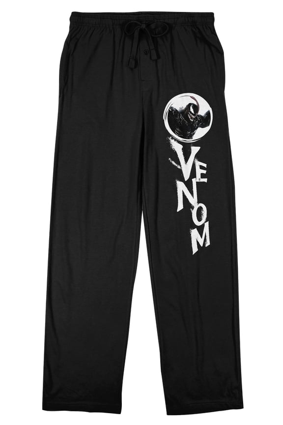Venom: The Last Dance Character Men's Black Sleep Pajama Pants-XL